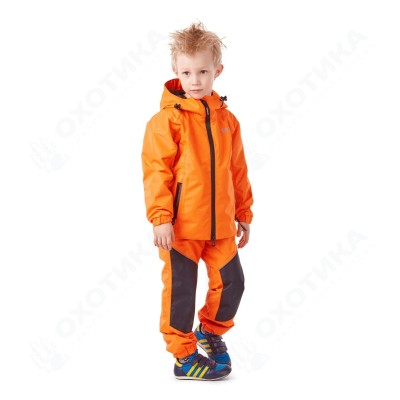 Детский комплект дождевой (куртка, брюки). EVO Kids ORANGE (мембрана)