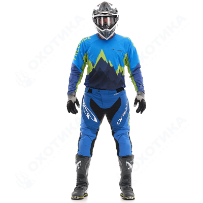 Брюки Эндуро Freeride DF Blue-Yellow (Короткие)