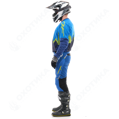 Брюки Эндуро Freeride DF Blue-Yellow (Короткие)
