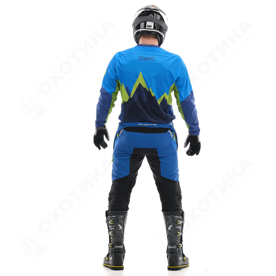 Брюки Эндуро Freeride DF Blue-Yellow (Короткие)