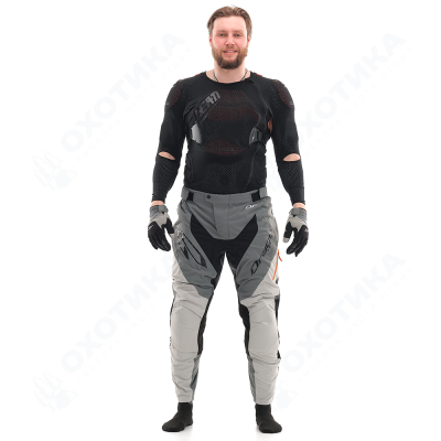 Брюки Эндуро Freeride DF Grey-Orange (Короткие)