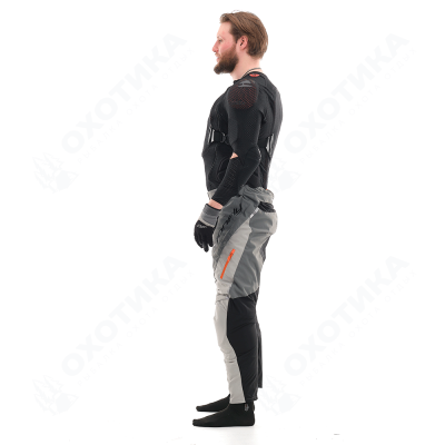 Брюки Эндуро Freeride DF Grey-Orange (Короткие)