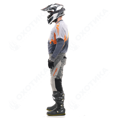 Брюки Эндуро Freeride DF Grey-Orange (Короткие)