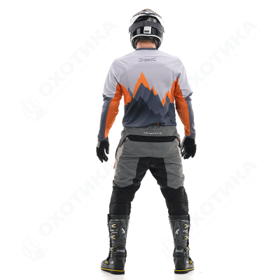 Брюки Эндуро Freeride DF Grey-Orange (Короткие)