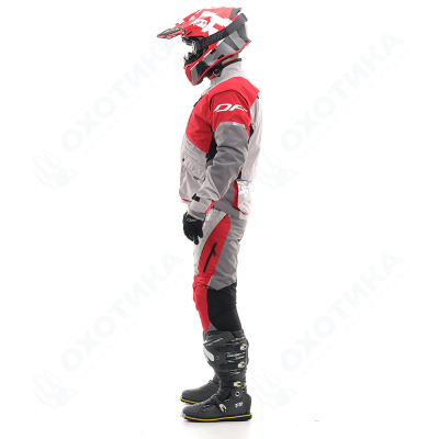 Брюки Эндуро Freeride DF Grey-Red (Короткие)
