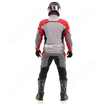 Брюки Эндуро Freeride DF Grey-Red (Короткие)