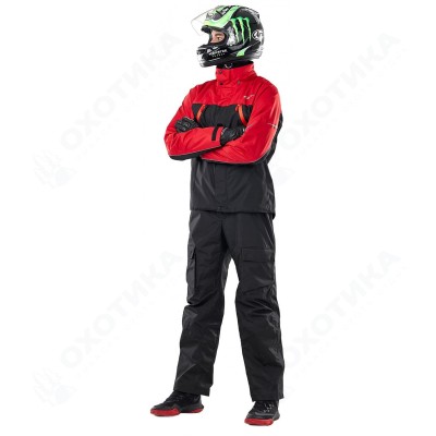 Мембранная куртка QUAD BLACK-RED