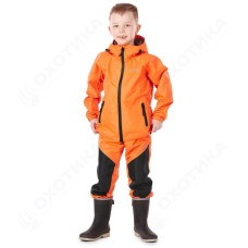 Детский комплект дождевой (куртка, брюки). EVO Kids ORANGE (мембрана)