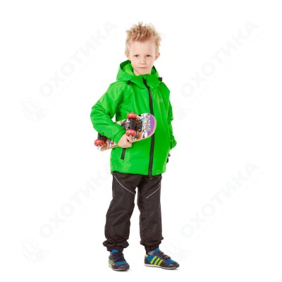 Детский комплект дождевой (куртка, брюки) EVO Kids GREEN (мембрана)