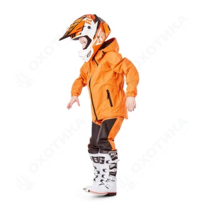 Детский комплект дождевой (куртка, брюки). EVO Kids ORANGE (мембрана)