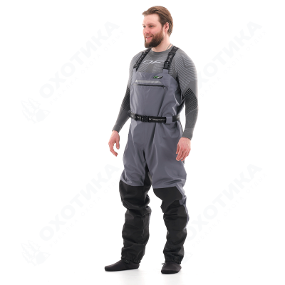Вейдерсы мембранные QUAD PRO GRAY-BLACK 2021