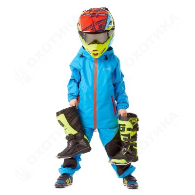 Детский комплект дождевой (куртка, брюки) EVO Kids BLUE (мембрана)