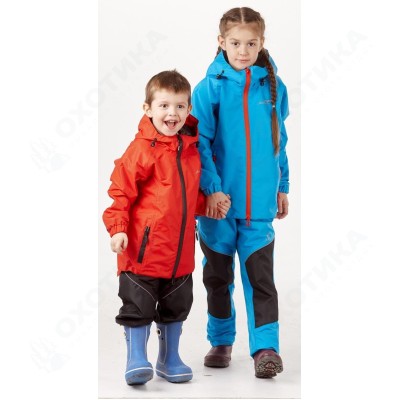 Детский комплект дождевой (куртка, брюки) EVO Kids BLUE (мембрана)
