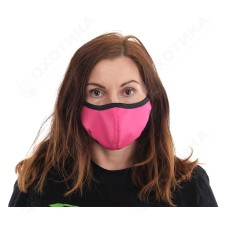 Маска для лица. Антипыльная. Софтшелл с сеткой. Pink