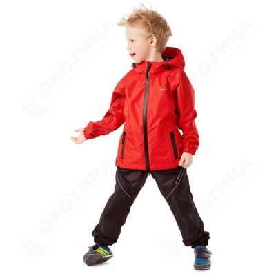 Детский комплект дождевой (куртка, брюки) EVO Kids RED (мембрана)