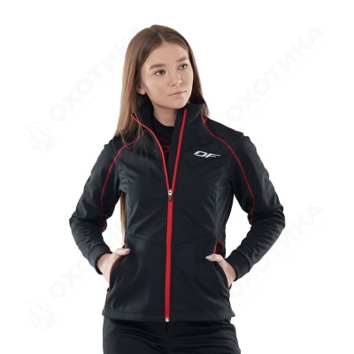 Куртка Explorer Black-Red женская, Softshell