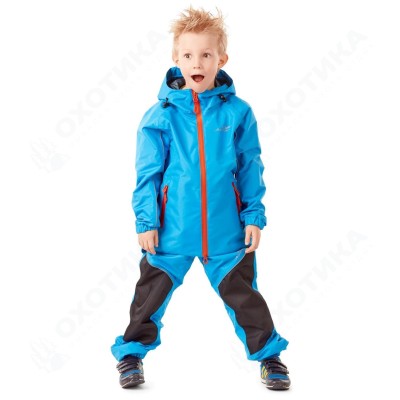 Детский комплект дождевой (куртка, брюки) EVO Kids BLUE (мембрана)