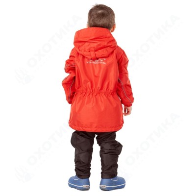 Детский комплект дождевой (куртка, брюки) EVO Kids RED (мембрана)