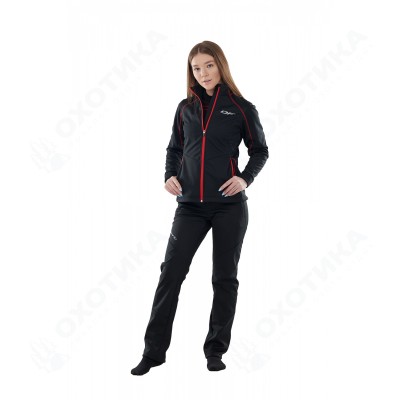 Куртка Explorer Black-Red женская, Softshell