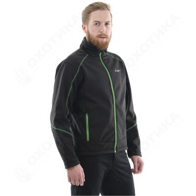Куртка Explorer Black-Green мужская, Softshell Куртка Explorer Black-Green мужская, Softshell