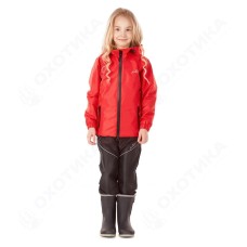 Детский комплект дождевой (куртка, брюки) EVO Kids RED (мембрана)