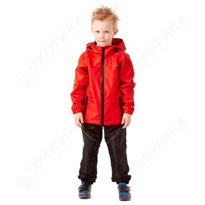 Детский комплект дождевой (куртка, брюки) EVO Kids RED (мембрана)