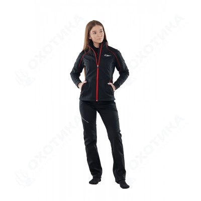 Куртка Explorer Black-Red женская, Softshell