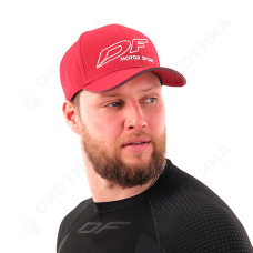 Бейсболка Classic DF Red-Grey (Изогнутый козырек)
