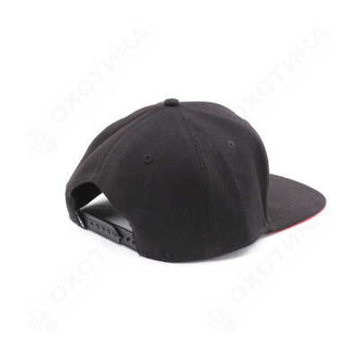 Бейсболка Modern DF Black-Red. Racing Dragon (Прямой козырек)