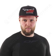 Бейсболка Modern DF Black-Red. Racing Dragon (Прямой козырек)