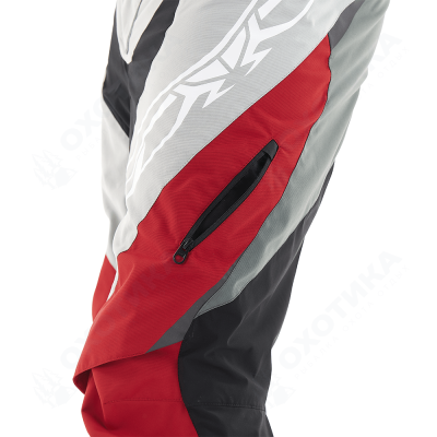 Брюки Эндуро Freeride DF Grey-Red 2022 (Короткие)