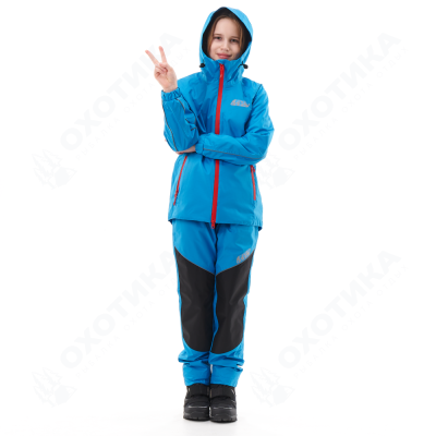 Комплект дождевой (куртка, брюки) EVO FOR TEEN BLUE (мембрана)