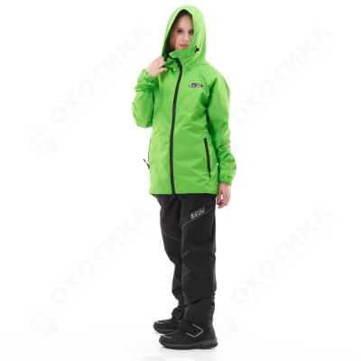 Комплект дождевой (куртка, брюки) EVO FOR TEEN GREEN (мембрана)