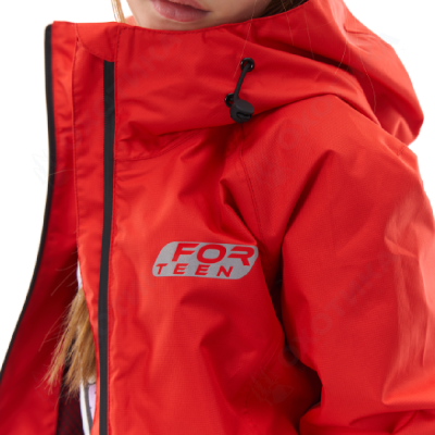 Комплект дождевой (куртка, брюки) EVO FOR TEEN RED (мембрана)