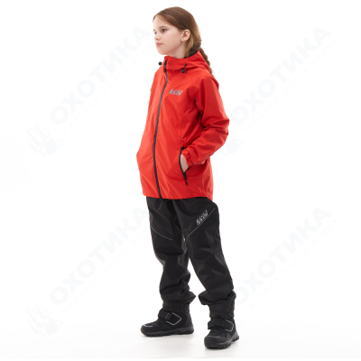 Комплект дождевой (куртка, брюки) EVO FOR TEEN RED (мембрана)