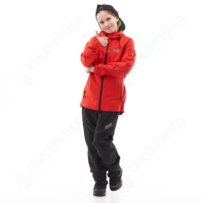 Комплект дождевой (куртка, брюки) EVO FOR TEEN RED (мембрана)