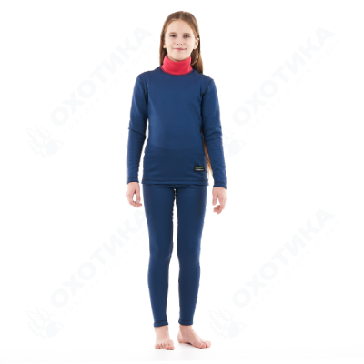 Термобелье Зима высокий ворот FOR TEEN Blue-Pink (W)