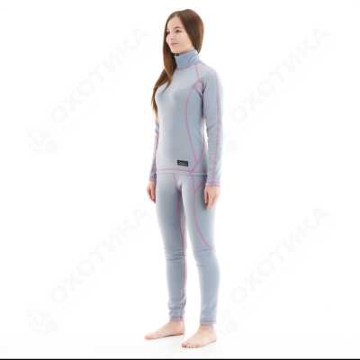 Термобелье зимнее с высоким воротом женское Original Grey