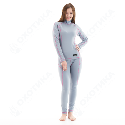 Термобелье зимнее с высоким воротом женское Original Grey