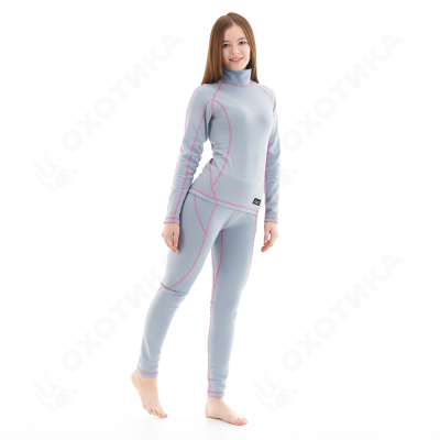Термобелье зимнее с высоким воротом женское Original Grey