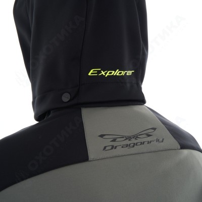 Куртка мужская с капюшоном Explorer 2.0 Grey Lemon