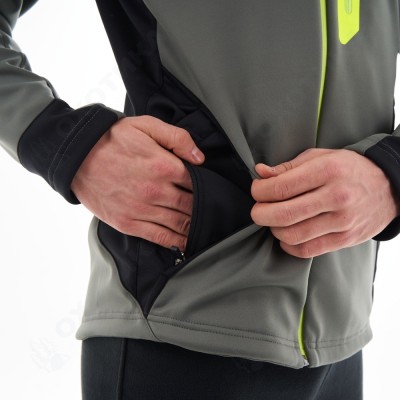 Куртка мужская с капюшоном Explorer 2.0 Grey Lemon