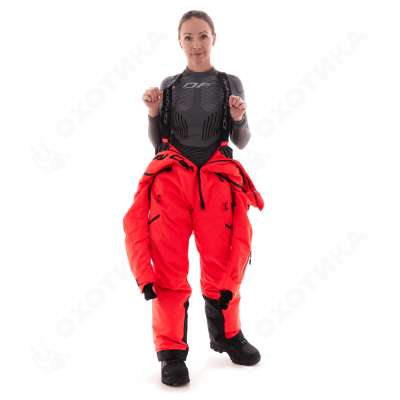 Комбинезон Extreme Woman. Crazy Cat 2023. Red. Утепленный.