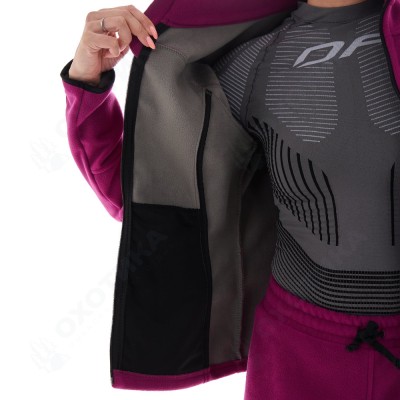 Женская флисовая кофта Level. Purple Black
