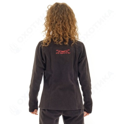Женская флисовая кофта Level. Black Red
