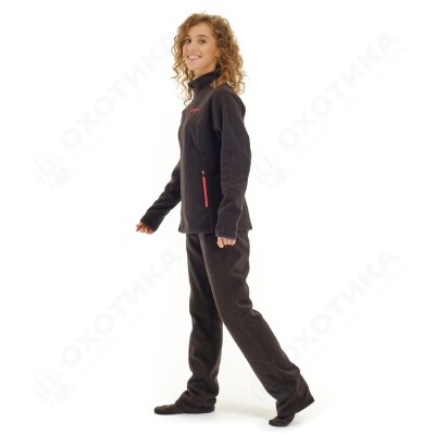Женская флисовая кофта Level. Black Red