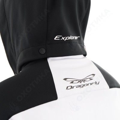 Куртка мужская с капюшоном Explorer 2.0 Black and White