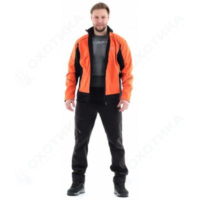 Куртка Explorer Black-Orange мужская, Softshell