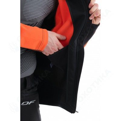 Куртка Explorer Black-Orange мужская, Softshell