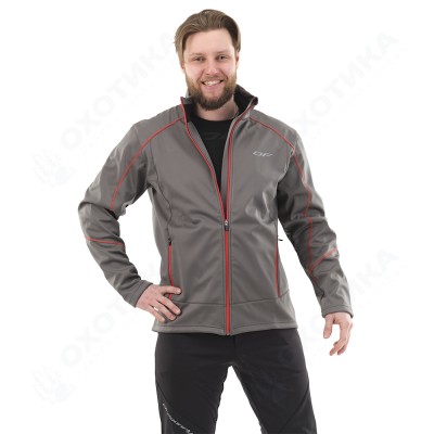 Куртка Explorer Grey-Red мужская, Softshell